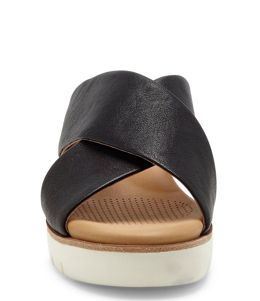 CC Corso Como Bilanka Leather Platform Wedge Sandals