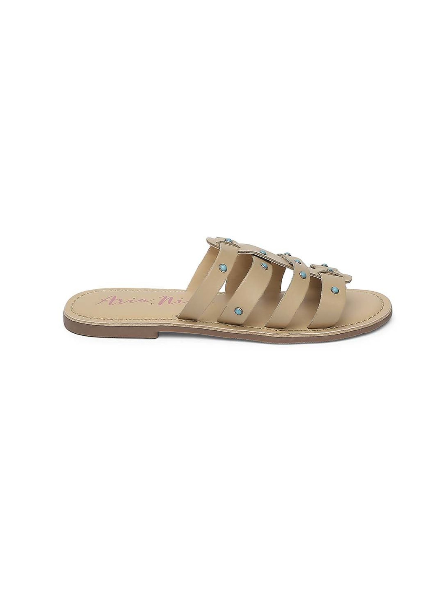 Aria Nica Kids Slay Beige Casual Sandals