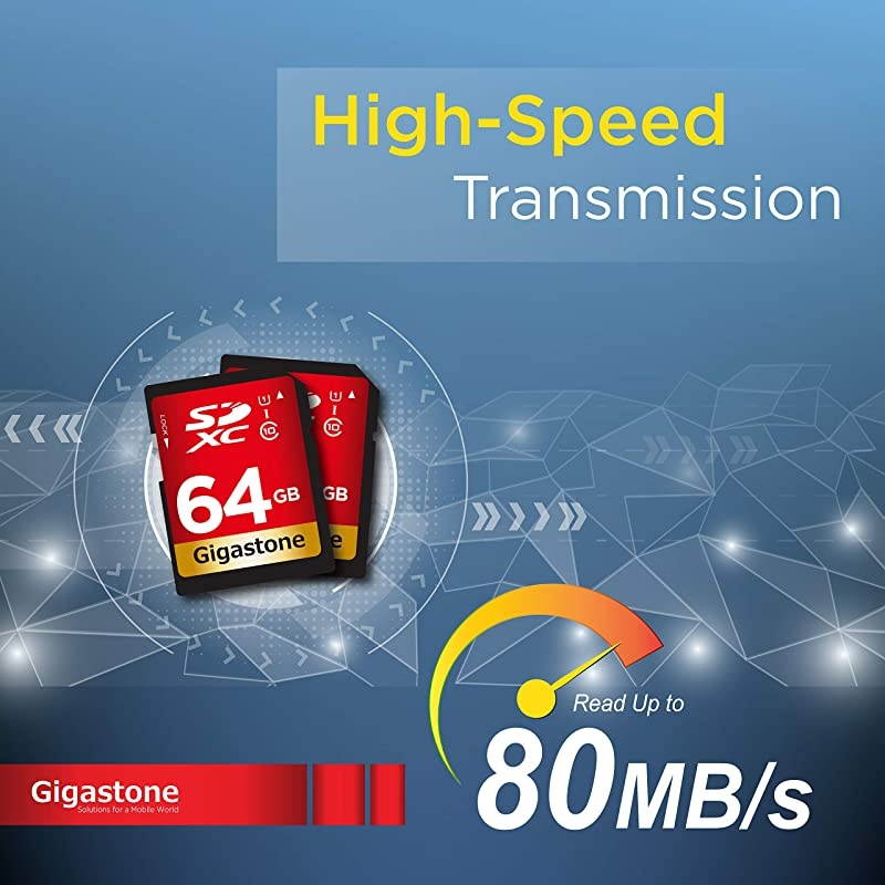 64GB SD Card UHSI U1 Class 10 SDXC Memory Card High Speed Full HD Video Canon Nikon Sony Pentax Kodak Olympus Panasonic Digital Camera