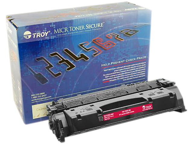 Troy 02-81551-001 High Yield MICR Secure Toner Cartridge (Alternative for HP 80X/CF280X) - Black