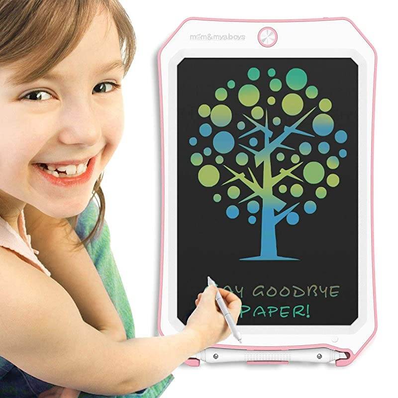 Writing Board for Child Drawing Toys Doodle Board Toys for Kids,Birthday Gift for 4-5 Years Old Kids,Color LCD Writing Tablet with Stylus Smart Paper for Drawing Writer(Pink-w-c)