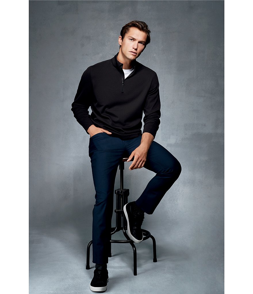 Hart Schaffner Marx 5-Pocket Straight Fit Wool Bistretch Pants