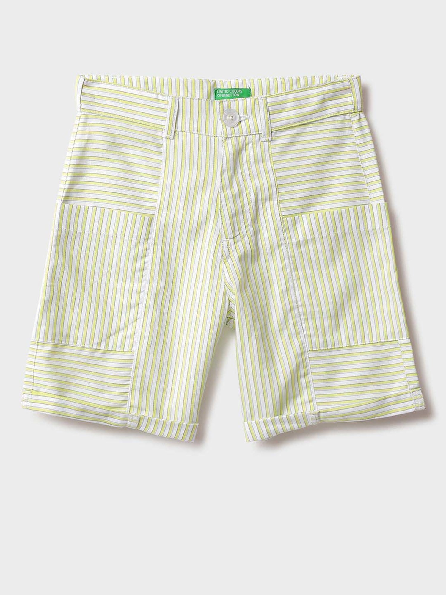 Gini & Jony Kids Brown Solid Bermudas