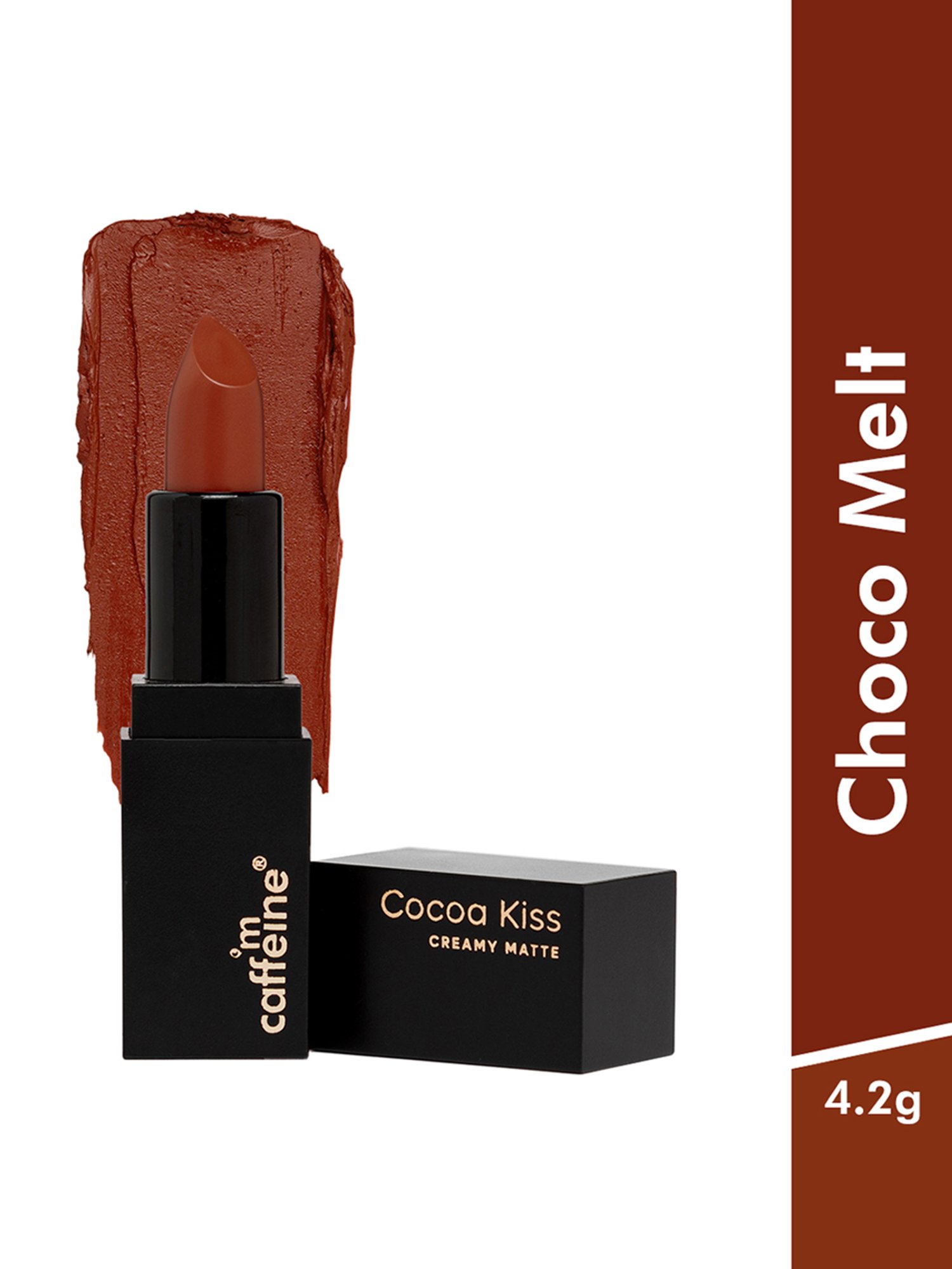 mCaffeine Cocoa Kiss Creamy Matte Lipstick Choco Melt - 4.2 gm