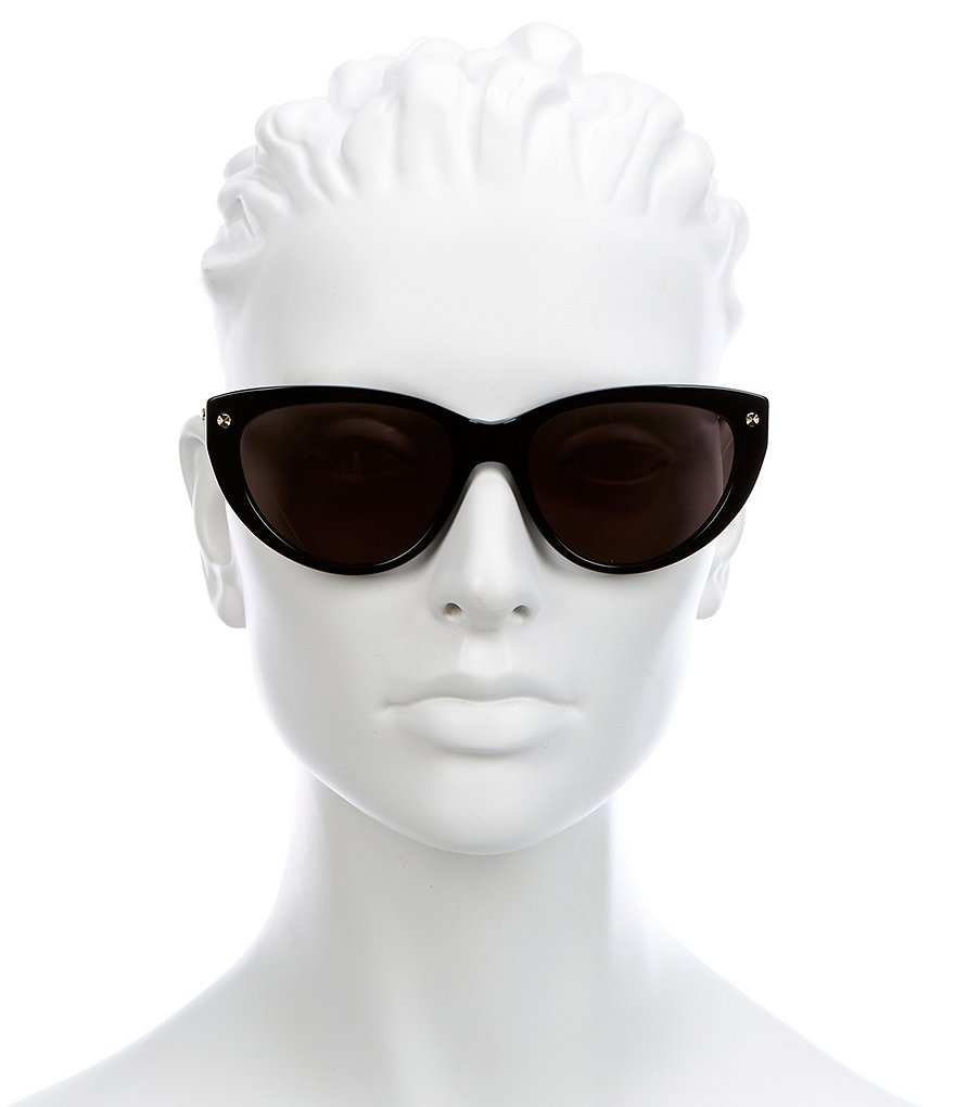 Alexander McQueen Edge Black Cat Eye Sunglasses
