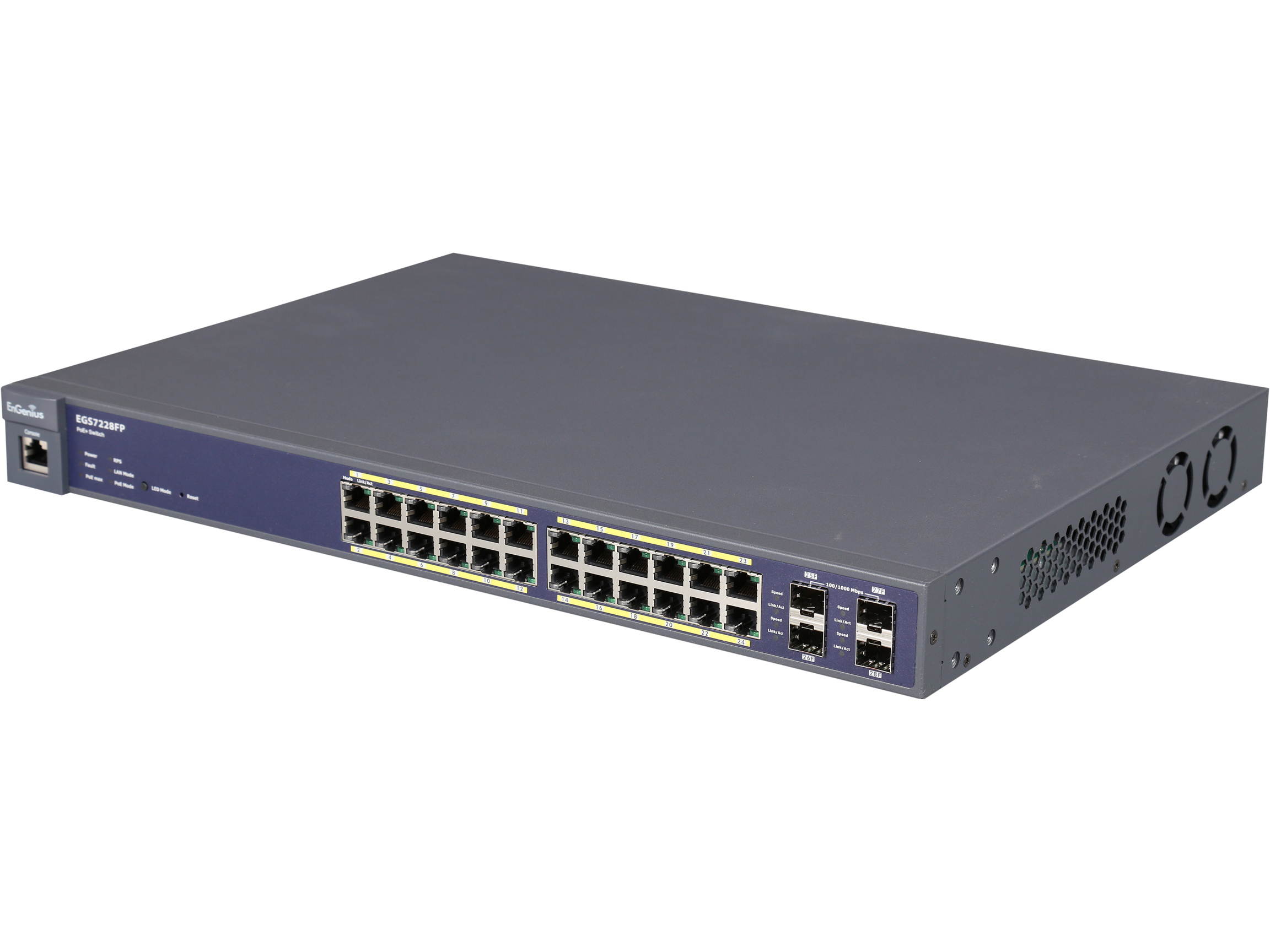 EnGenius EGS7228FP 24-Port Gigabit PoE+ L2 Managed Switch with 4 Dual-Speed SFP