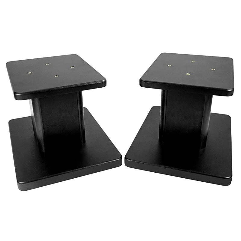 2  RHT8B ComputerBookshelf Desktop SpeakerStudio Monitor StandsBlack