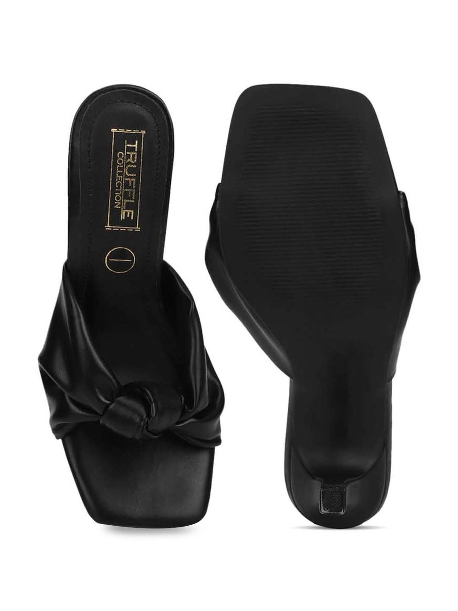 Truffle Collection Women's Black Casual Stilettos