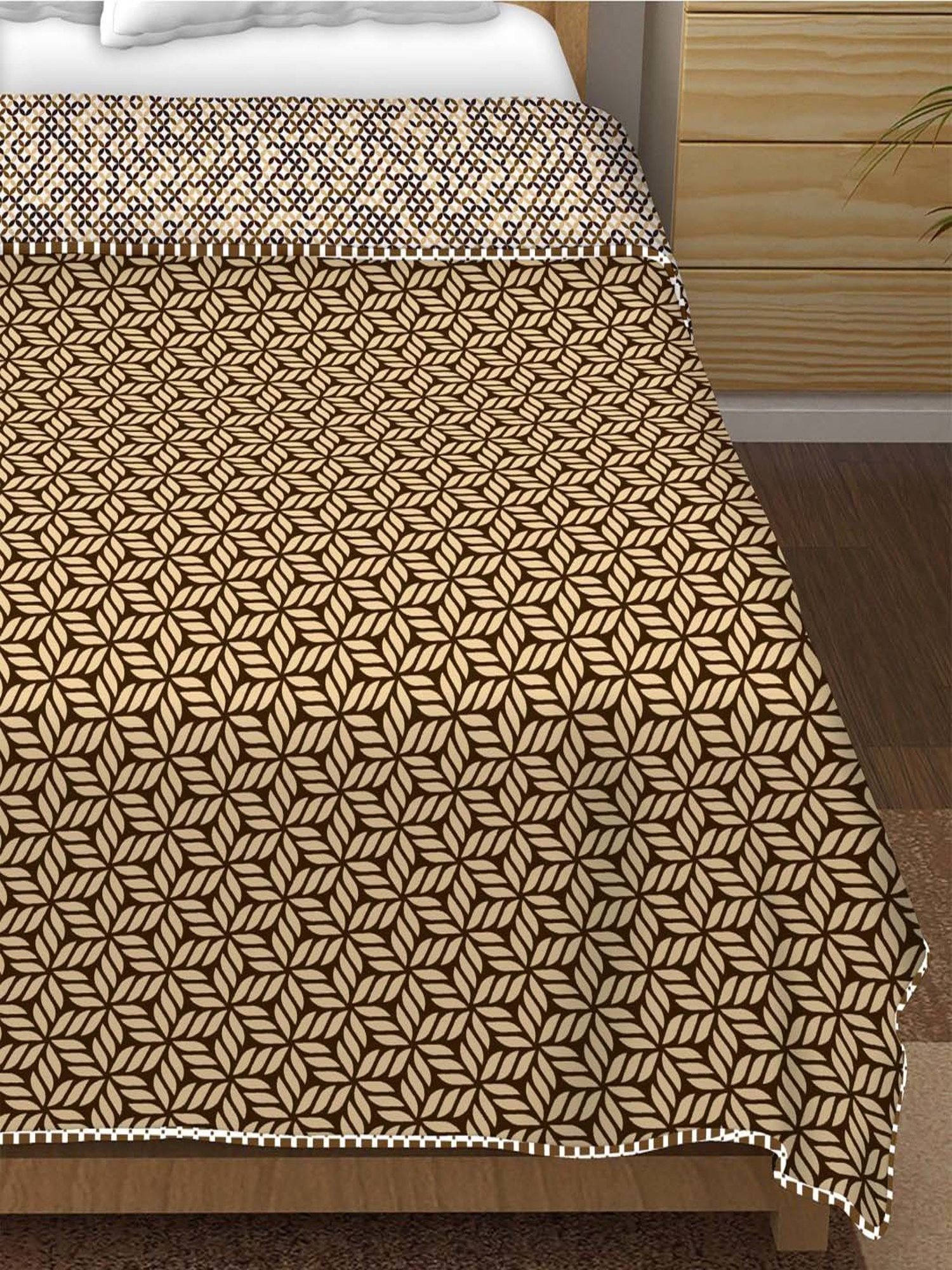 Bella Casa Finland Collection Cotton Yellow 150 GSM Double Reversible Dohar