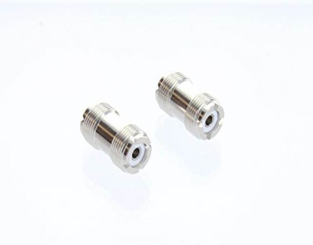 2PCS RF connector adapter PL259 - PL259 / female-female