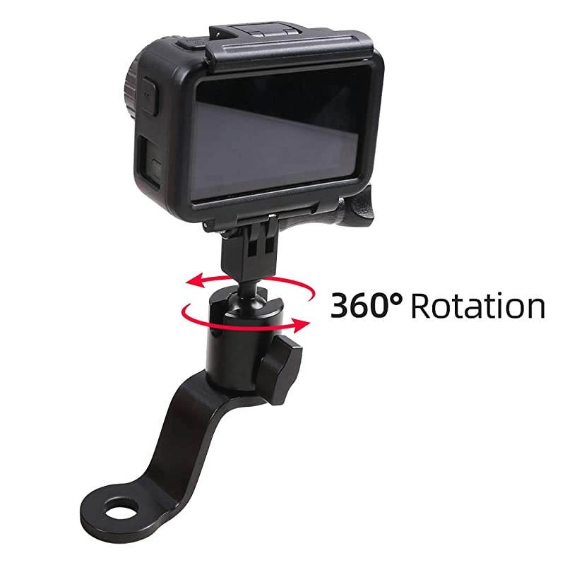 Motorcycle Rearview Mirror Mount Holder Motorcycle Fixed Holder Mount for Gopro Hero 8765 BlackYIAKASOSJCAMDJI Osmo Action Cameras Perfect Motorcycle Sports Camera Holder Bracket