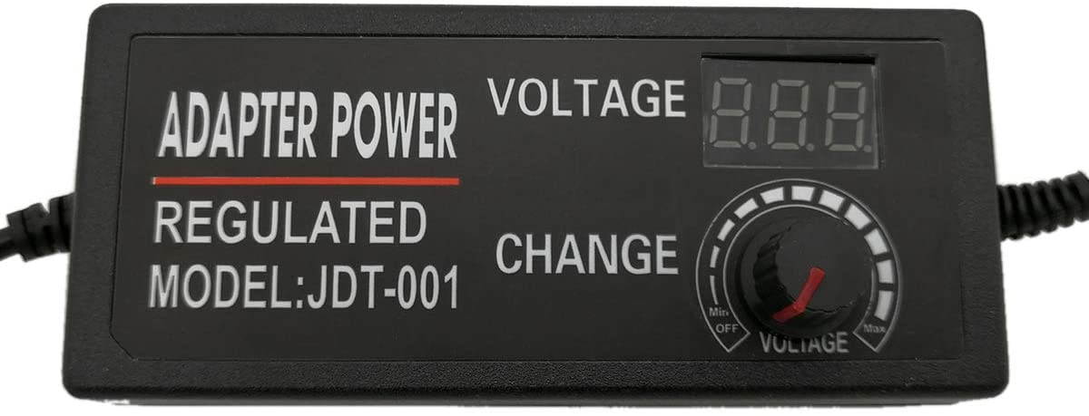 YUNBO AC 100-240V to DC 3-12V 5A 60W Universal Adjustable Power Supply Adapter for LED Strip lights