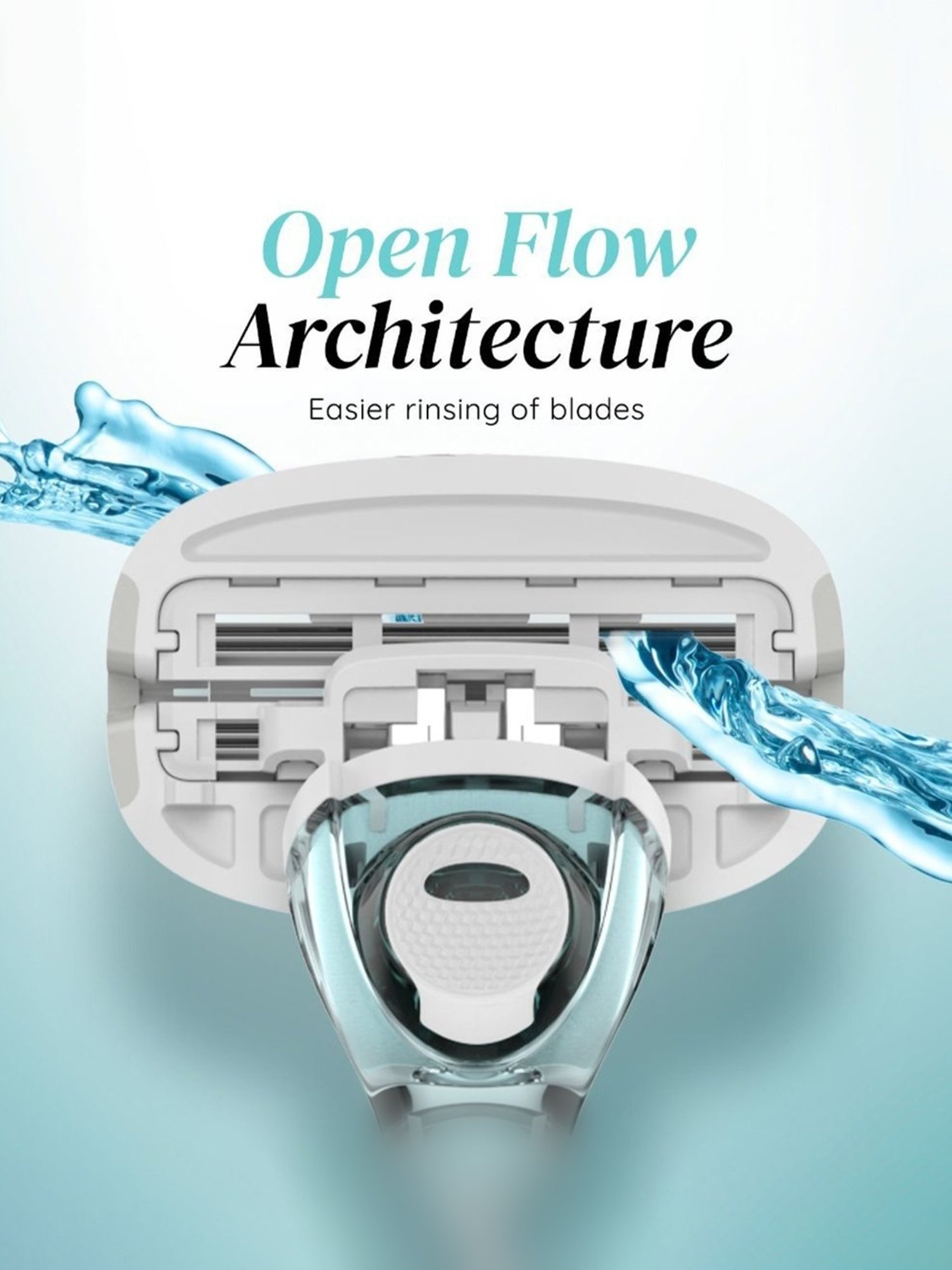 LetsShave Evior 6 Body Razor Blade Refills - Pack of 4 (Pink)