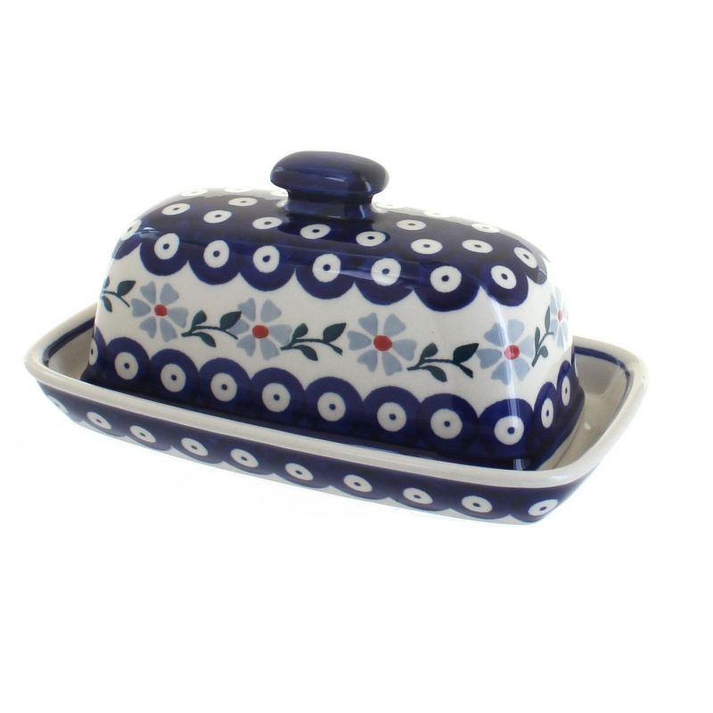 3R Studios Pressed Glass Butter Dish