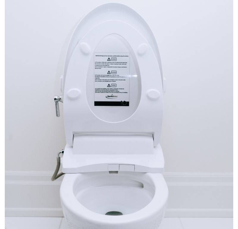 Electric Heated Bidet Smart Toilet Seat White - Genie Bidet