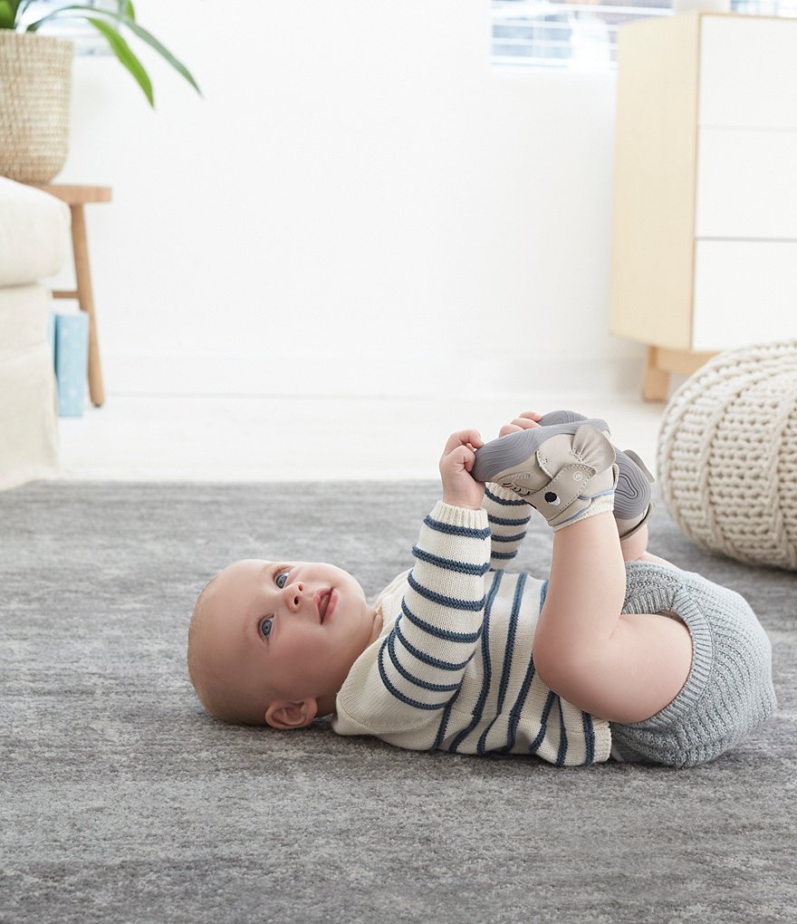 Stride Rite Kids' Campbell Leather Elephant Crib Shoes (Infant)