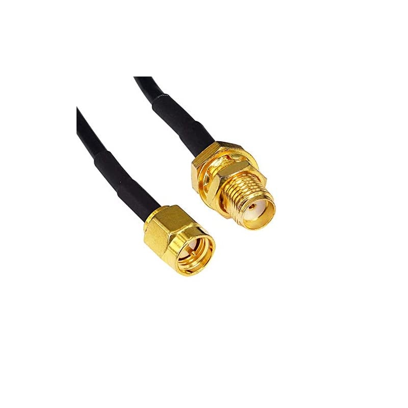 HT WiFi Antenna Extension Cable SMA Male to SMA Female Jumper RF Connector Adapter RG174 2M