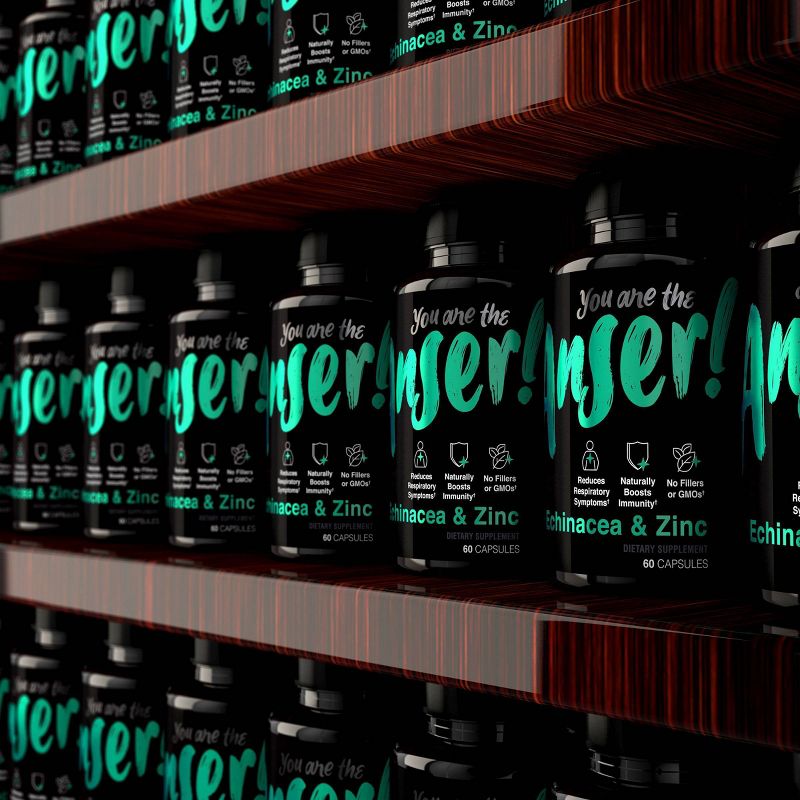 Anser! Echinacea & Zinc Capsules - 60ct