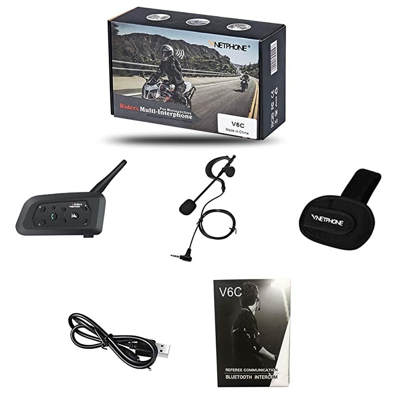 Professional Football Referee V6C Intercom 850mAh Motorcycle Snowmobile Full Duplex 1200M Wireless BT Intercom Interphone Earpiece with Referees Headset and Armband