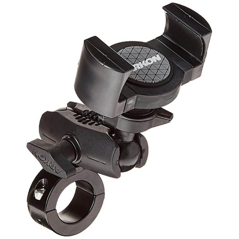 RoadVise XL 25mm Robust Aluminum Motorcycle Handlebar Phone and Midsize Tablet Mount Black Retail