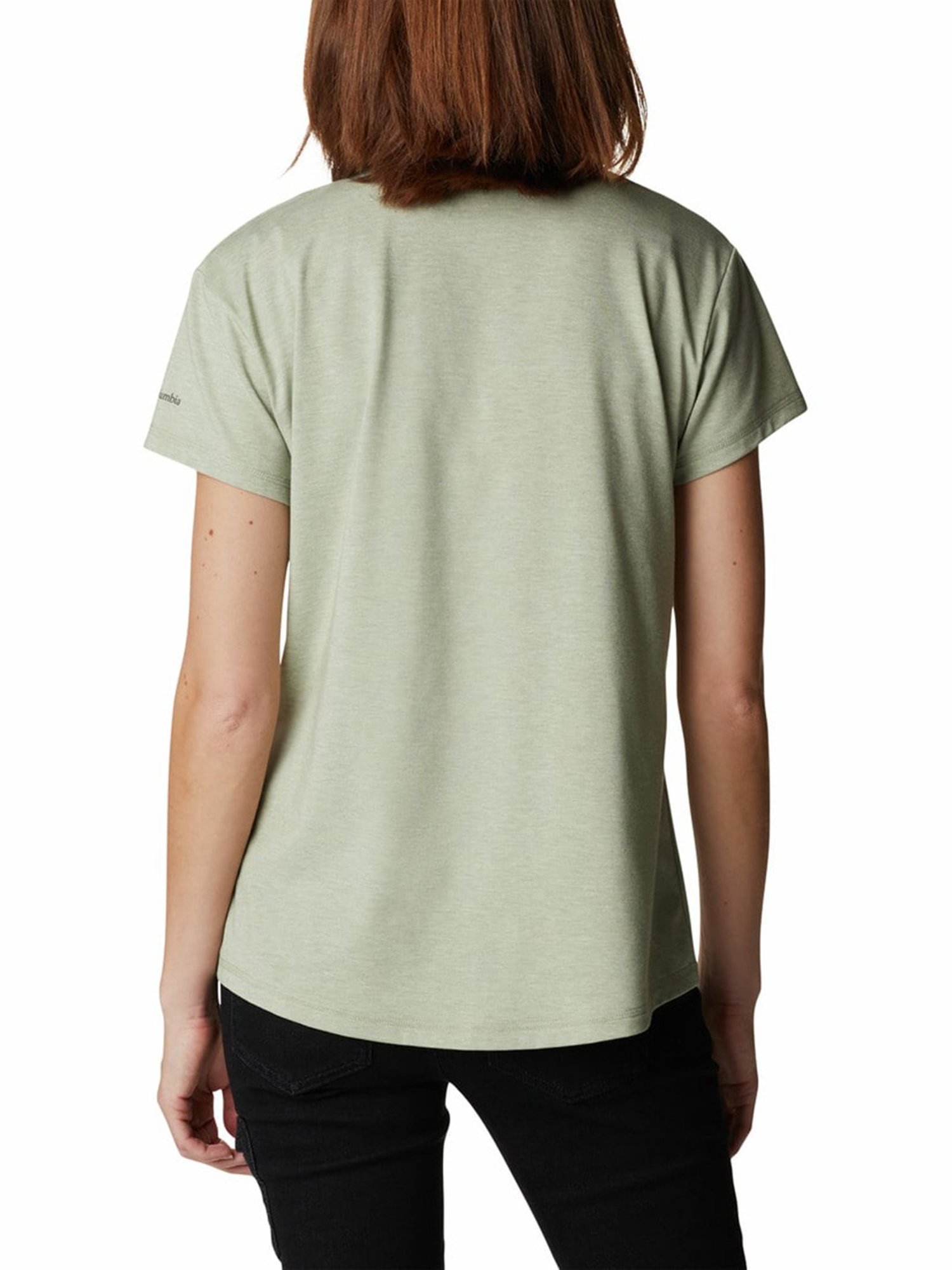 Columbia Light Green Sun Trek Crew T-Shirt