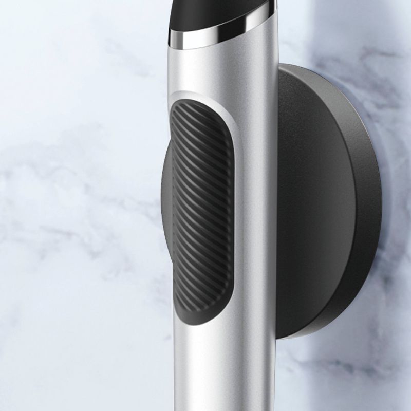 Oral-B Clic Toothbrush - Chrome Black with 2 Replaceable Brush Heads and Magnetic Holder