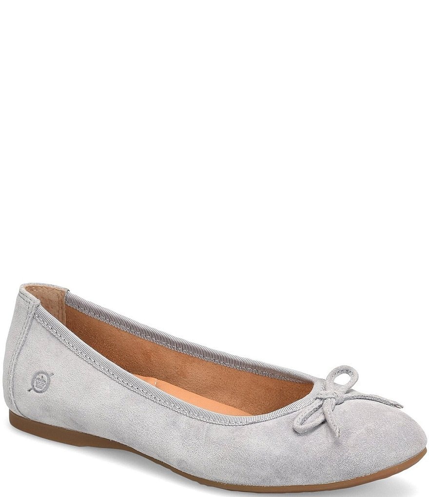 Born Brin Suede Leather Slip-On Flats