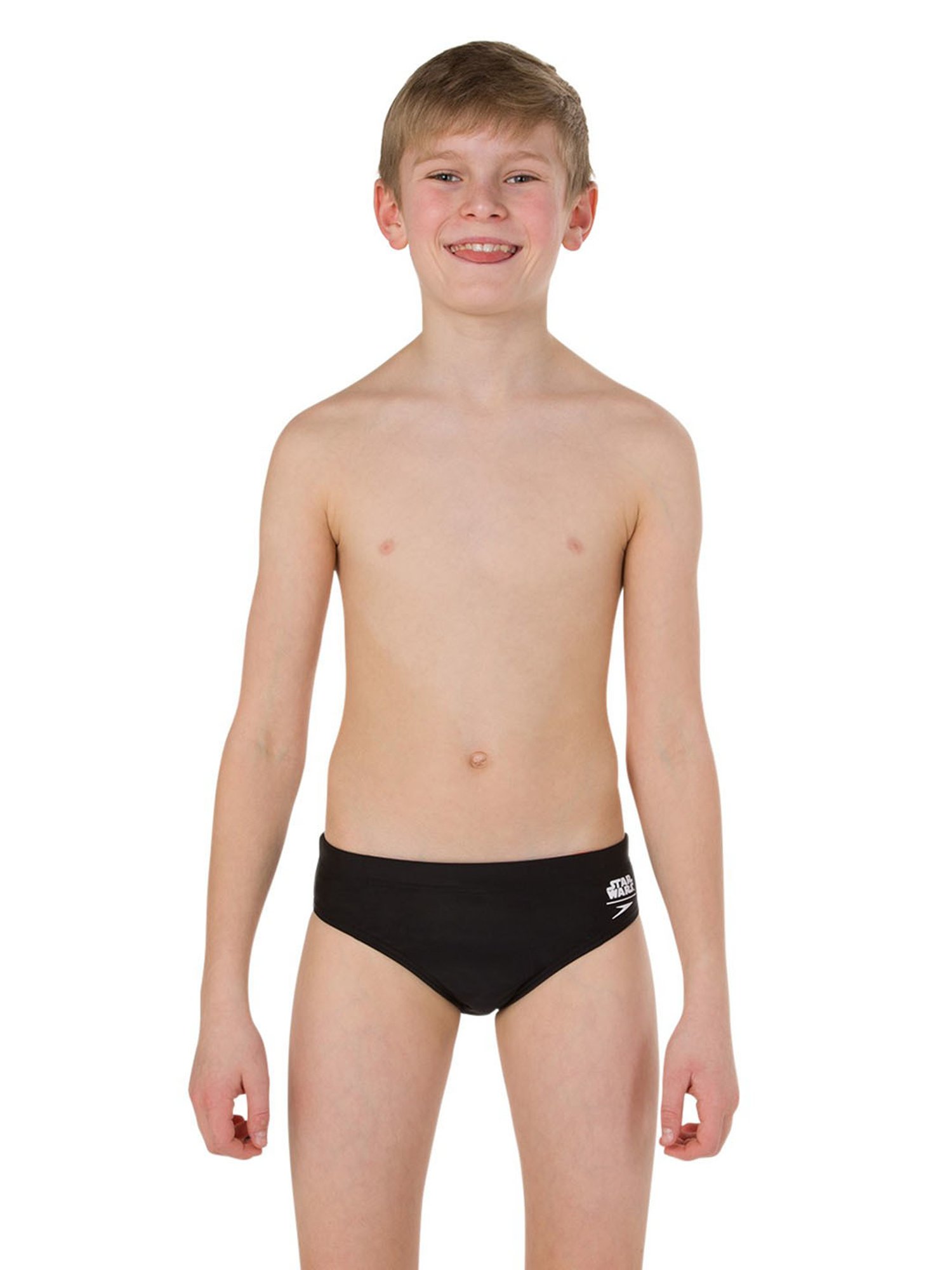 Speedo Kids Black Solid Brief