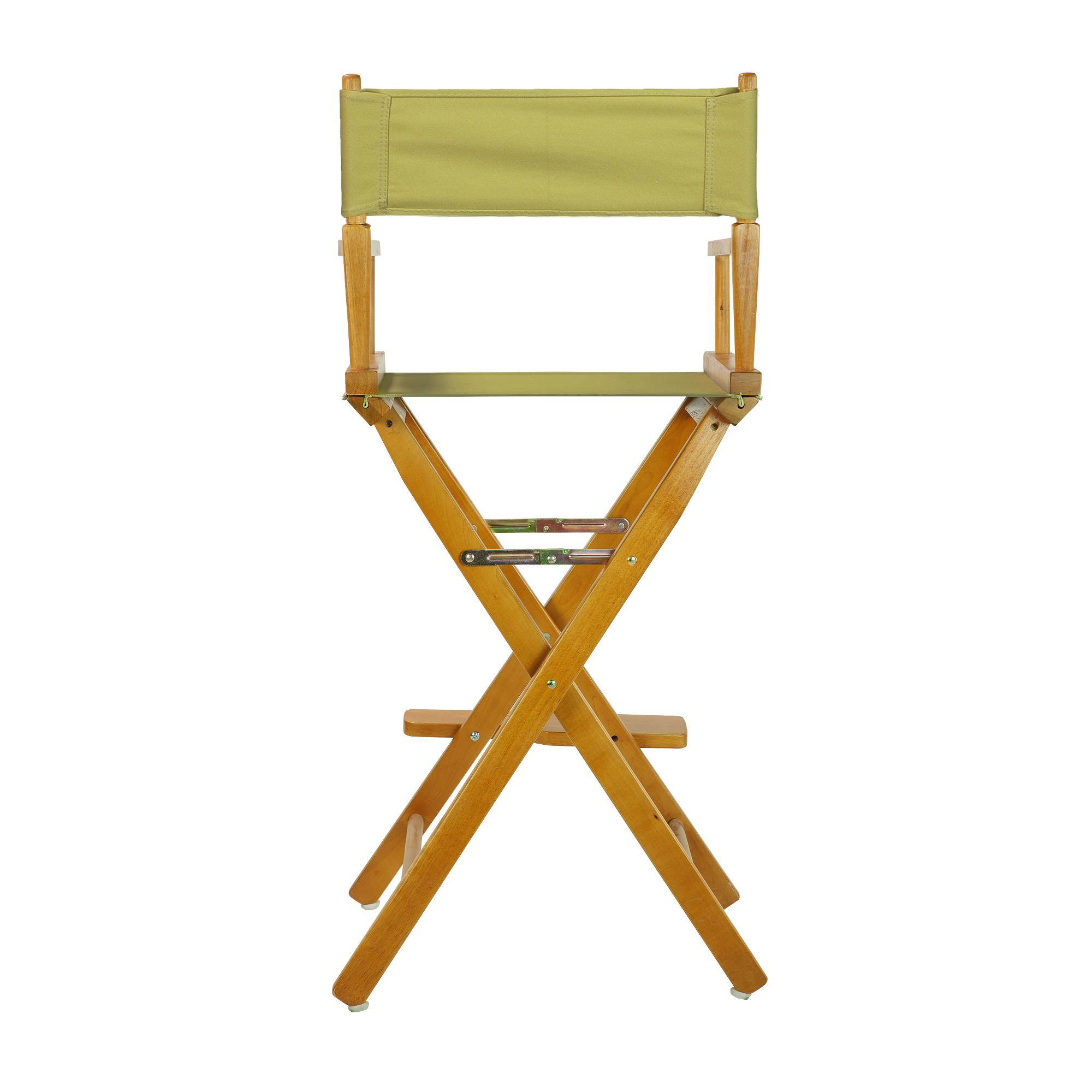 Casual Home 230-05-021-100 30 in. Directors Chair Honey Oak Frame with Olive Canvas