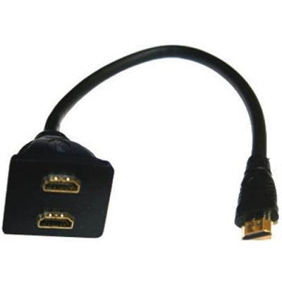 New Pyle Phdmmf3 Hdmi Male/2 Female Splitter Cable
