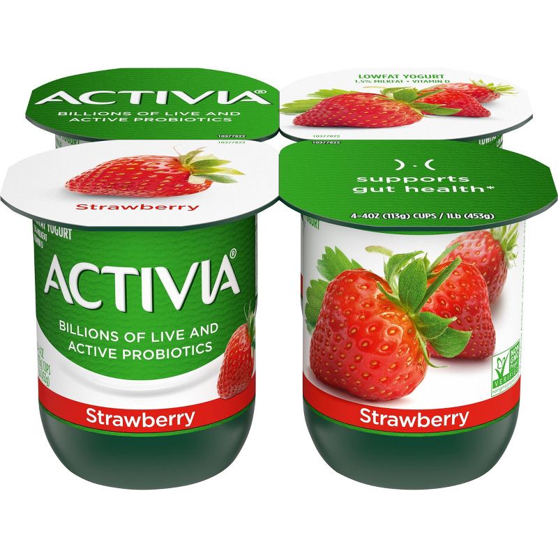 Dannon Activia Low Fat Strawberry Probiotic Yogurt - 4oz