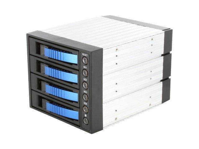 iStarUSA BPU-340SATA-RED 3x5.25" to 4x3.5" SAS/SATA 6.0 Gb/s Hot-Swap Cage