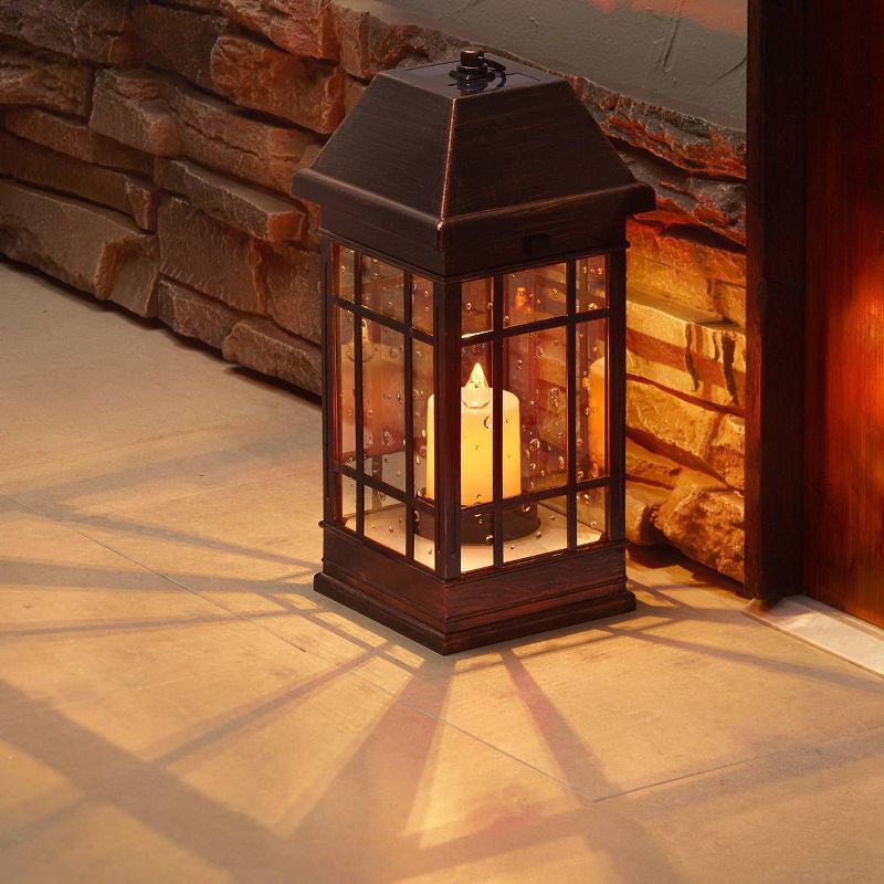 San Rafael II 15" LED Solar Mission Outdoor Lantern - Smart Living