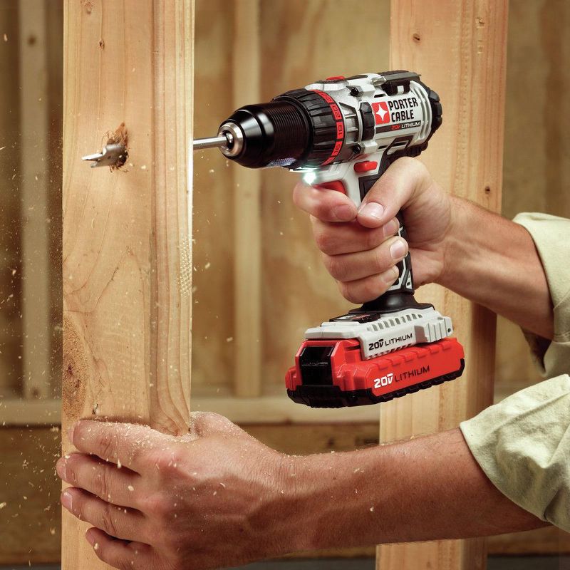 Porter-Cable PCC606LA 20V MAX Lithium-Ion High-Performance 1/2 in. Cordless Drill Driver Kit