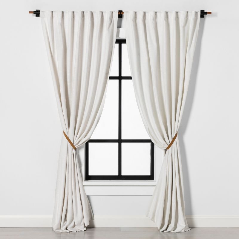 Loft by Umbra 36"-66" Soft Square Curtain Rod Set Oil Rubbed Bronze