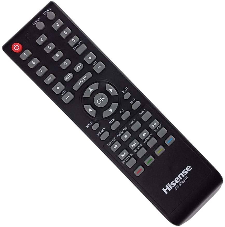 OEM Hisense EN-83804H TV Remote Control for HD 32H3080E 32H3308 32H3D 40EU3000 40H3080E 40H3D 43H3080E 43H3D Hisense Televisions