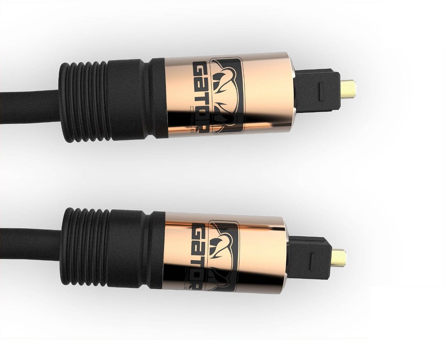 GATOR CABLE Toslink Fiber Optic SPIDF cable - COPPER - 6 FT - Sound Bar, BluRay Player, Mini Disc, CD, DVD, DAT, MP4 with fully enriched and detailed sound quality