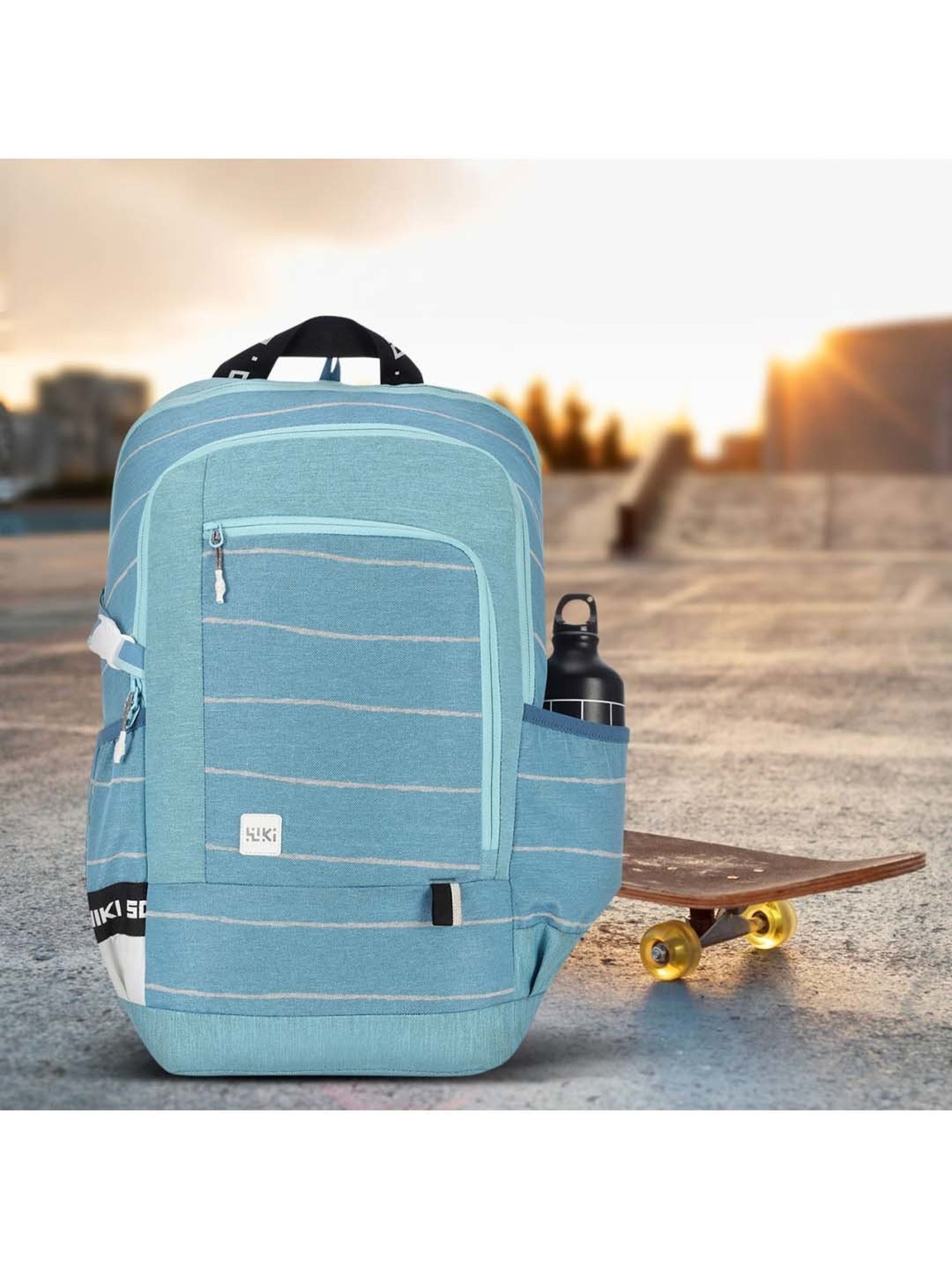 Wiki 34 Ltrs Blue Medium Backpack