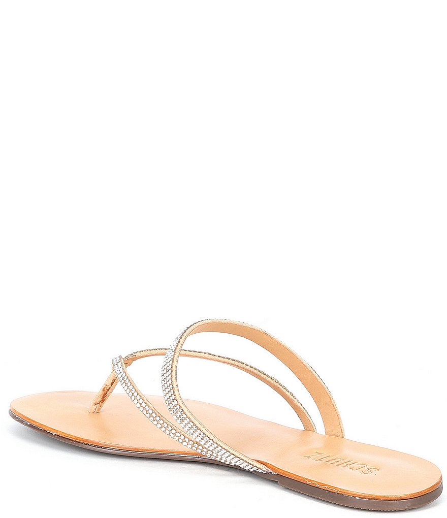 Schutz Toven Jewel Embellished Suede Sandals