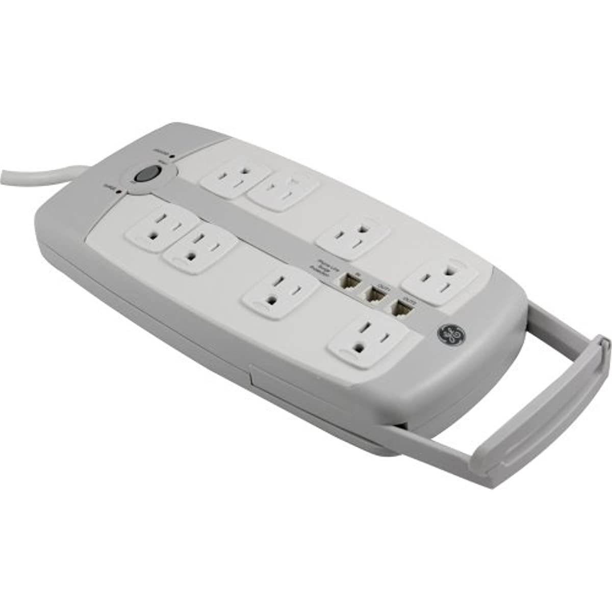 GE 14J 8-Outlet Block Phone/FAX/Modem Surge Protector