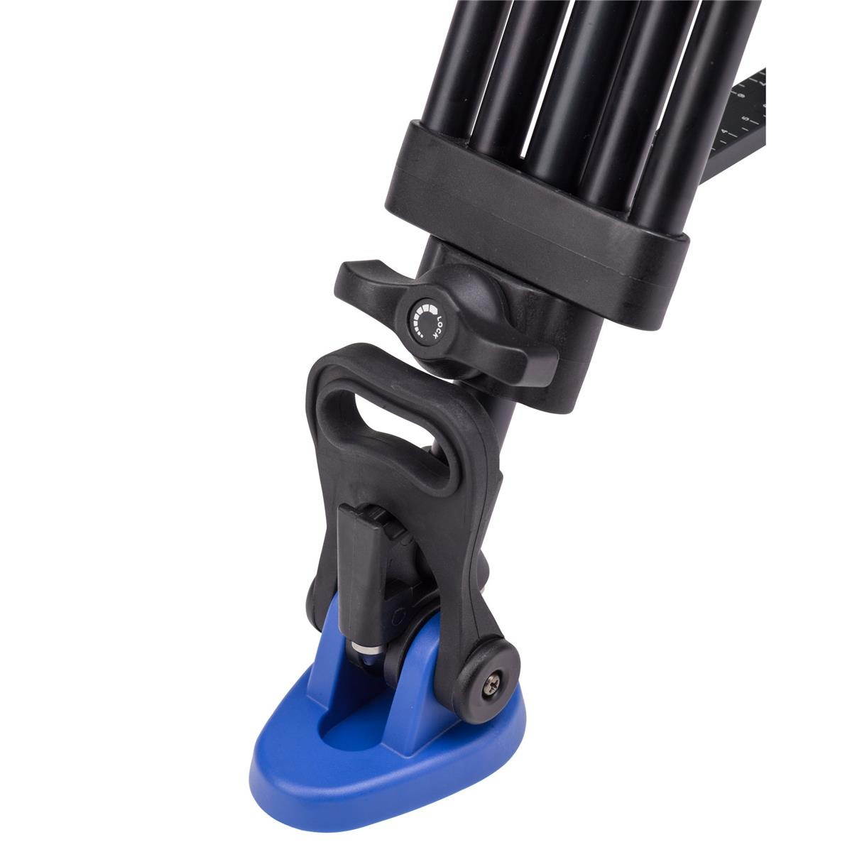 Benro KH25P Video Tripod with Head, 11lb Payload, Continuous Pan Drag, Anti-Rotation Camera Plate (KH26P)