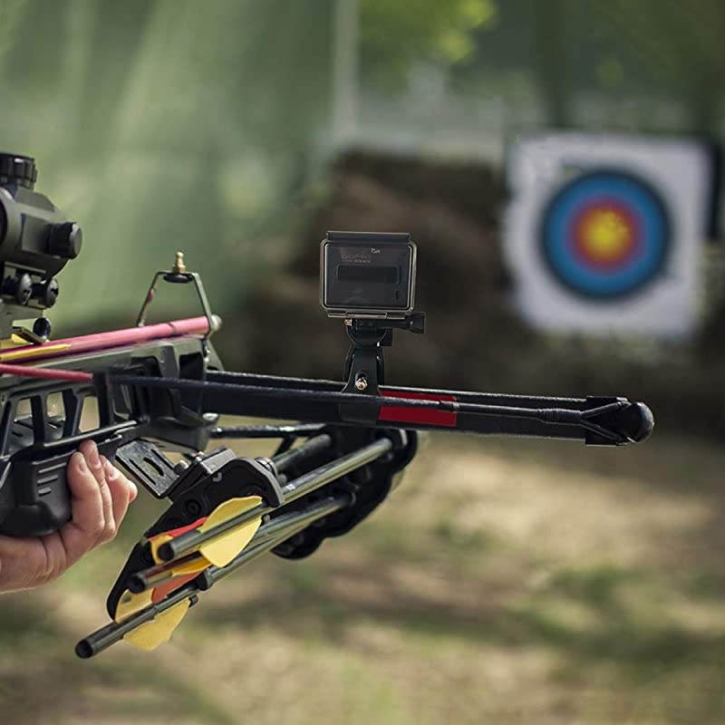 Easy Installation Adjustable Crossbow Gun Scope Clamp Mount for Gopro Hero Session Fixation