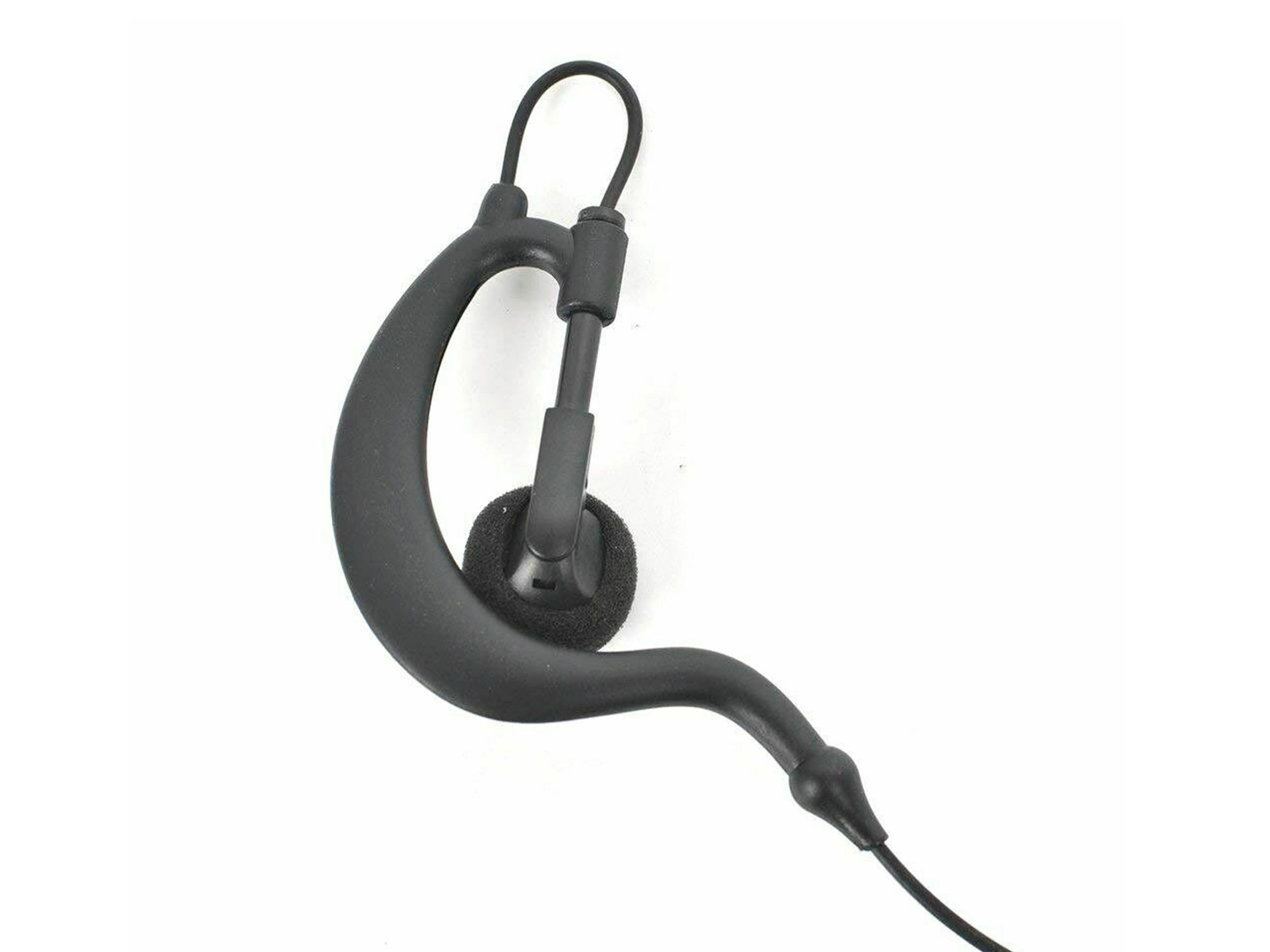 HYS 2PCS Police 3.5mm Earpiece G Shape for Motorola Kenwood Radio KMC-45 KMC-25 KMC-26 Receive only