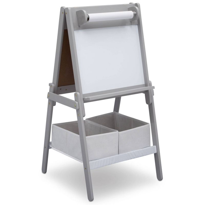 Delta Children MySize Double-Sided Storage Easel- Gray