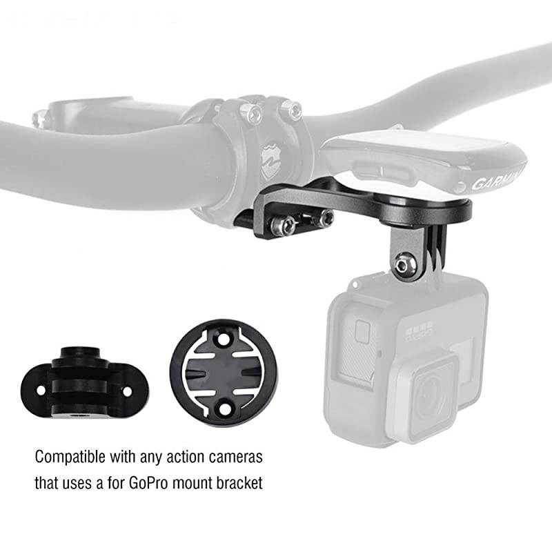 in 1 Bicycle Out Front Bracket Bike Mount Holder Bike Extension Bracket for Cycling GPS Map Time Music