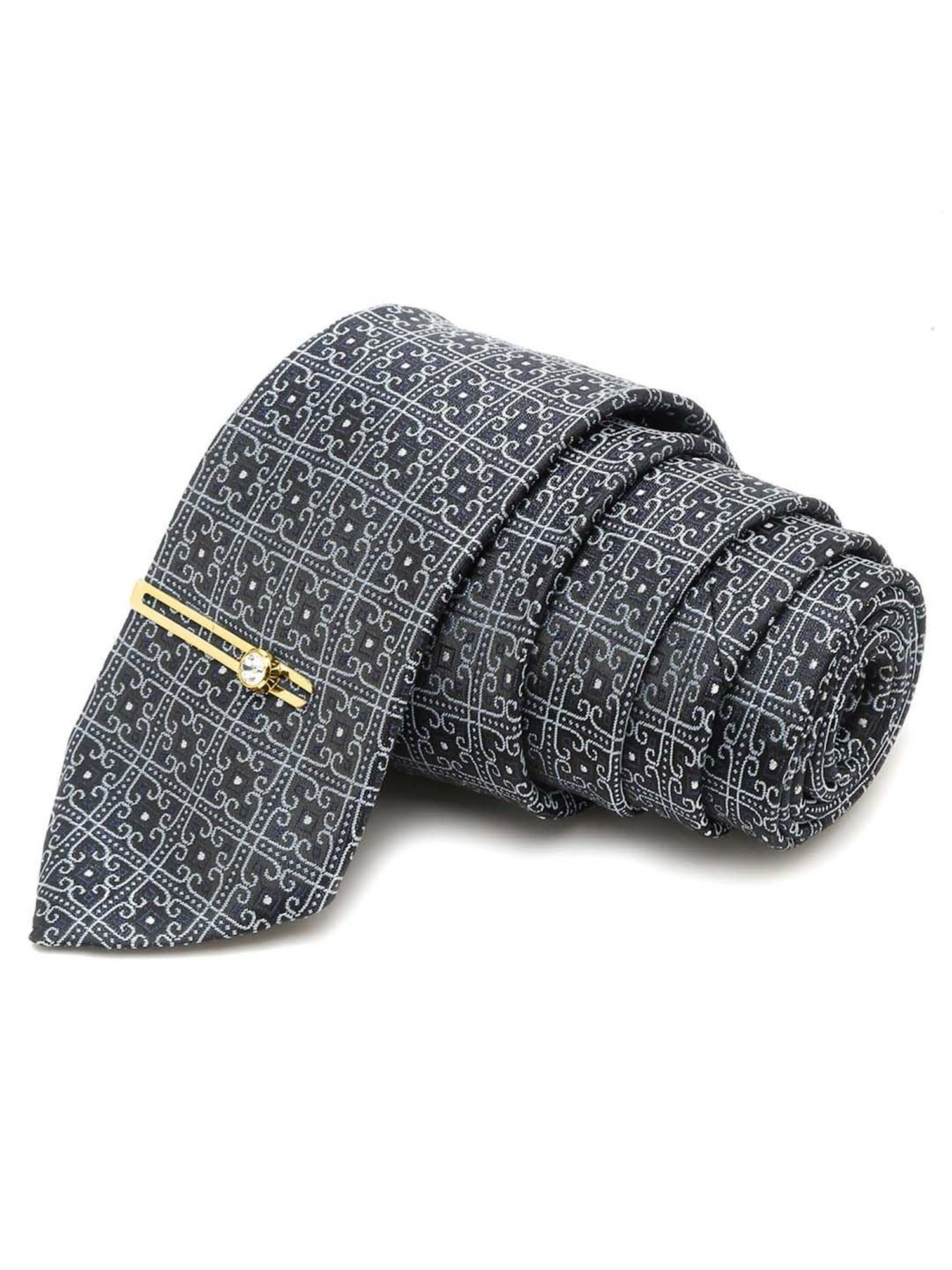 Louis Stitch Navy Printed Necktie Gift Set - Set of 3