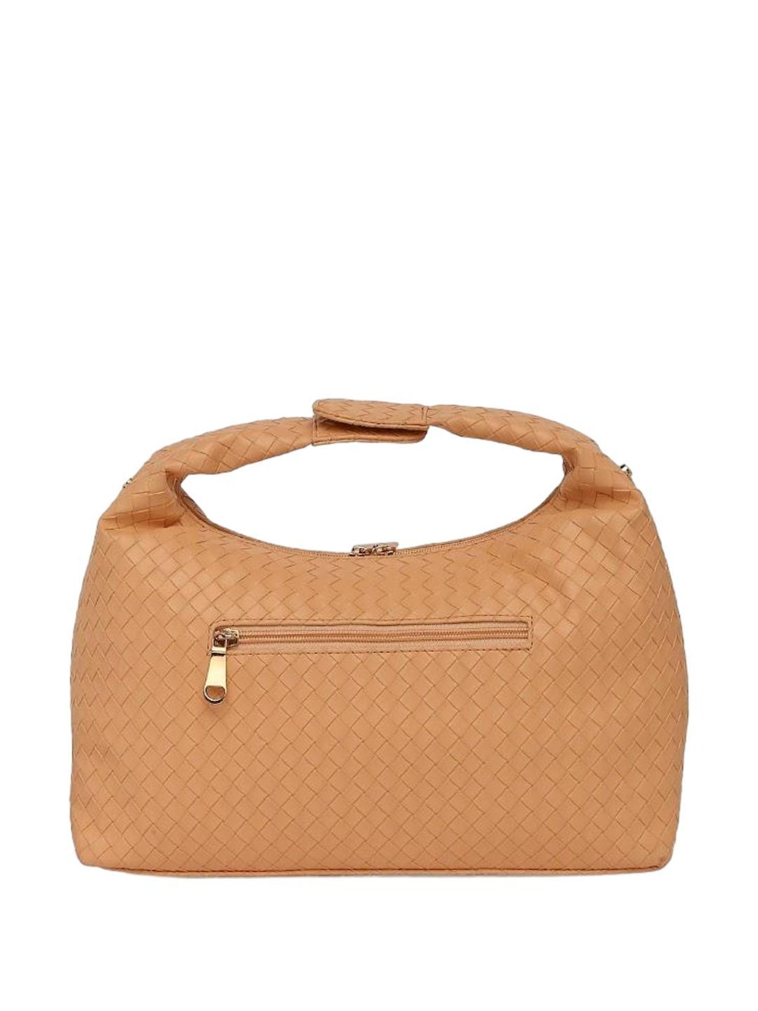 THE HOLISTIK Allure Peach Textured Medium Sling Handbag