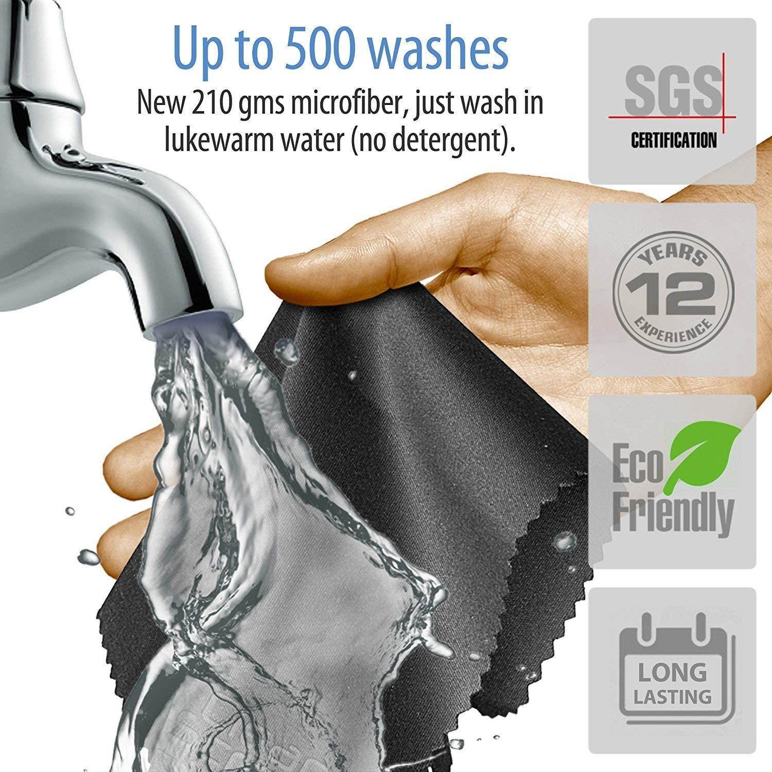 Clean Screen Wizard Microfiber Keyboard Covers, Screen Protectors, Screen Cleaner Kit for MacBook Pro 15, for MacBook Pro 13, Mac Air 13 and Laptops Multi Size Screens- 5 Pack Cloths and Sticker