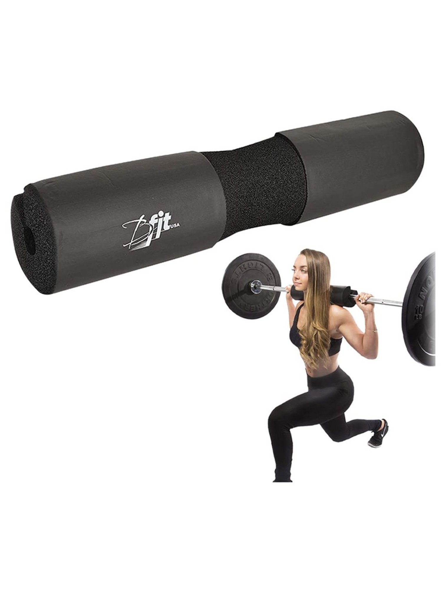 B Fit Barbell Squat Neck & Shoulder Protective Pad (Black)