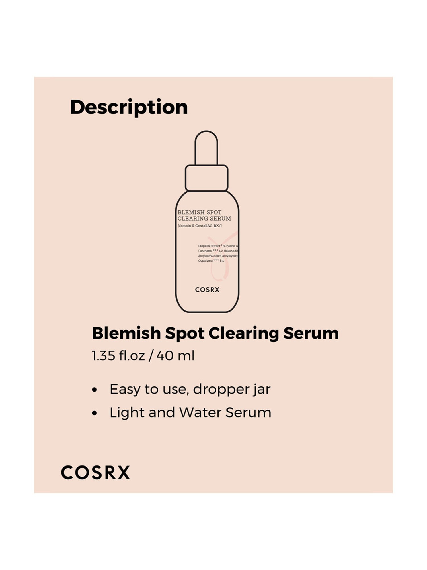 Cosrx Ac Collection Blemish Spot Clearing Serum  - 40 ml